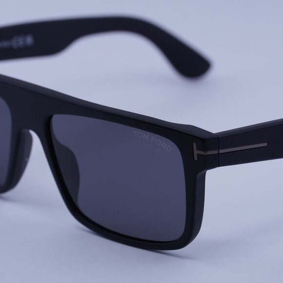 Tom Ford Polarized FT0999-N 02D Philippe Sunglasses Black Square Frame - Picture 8 of 10